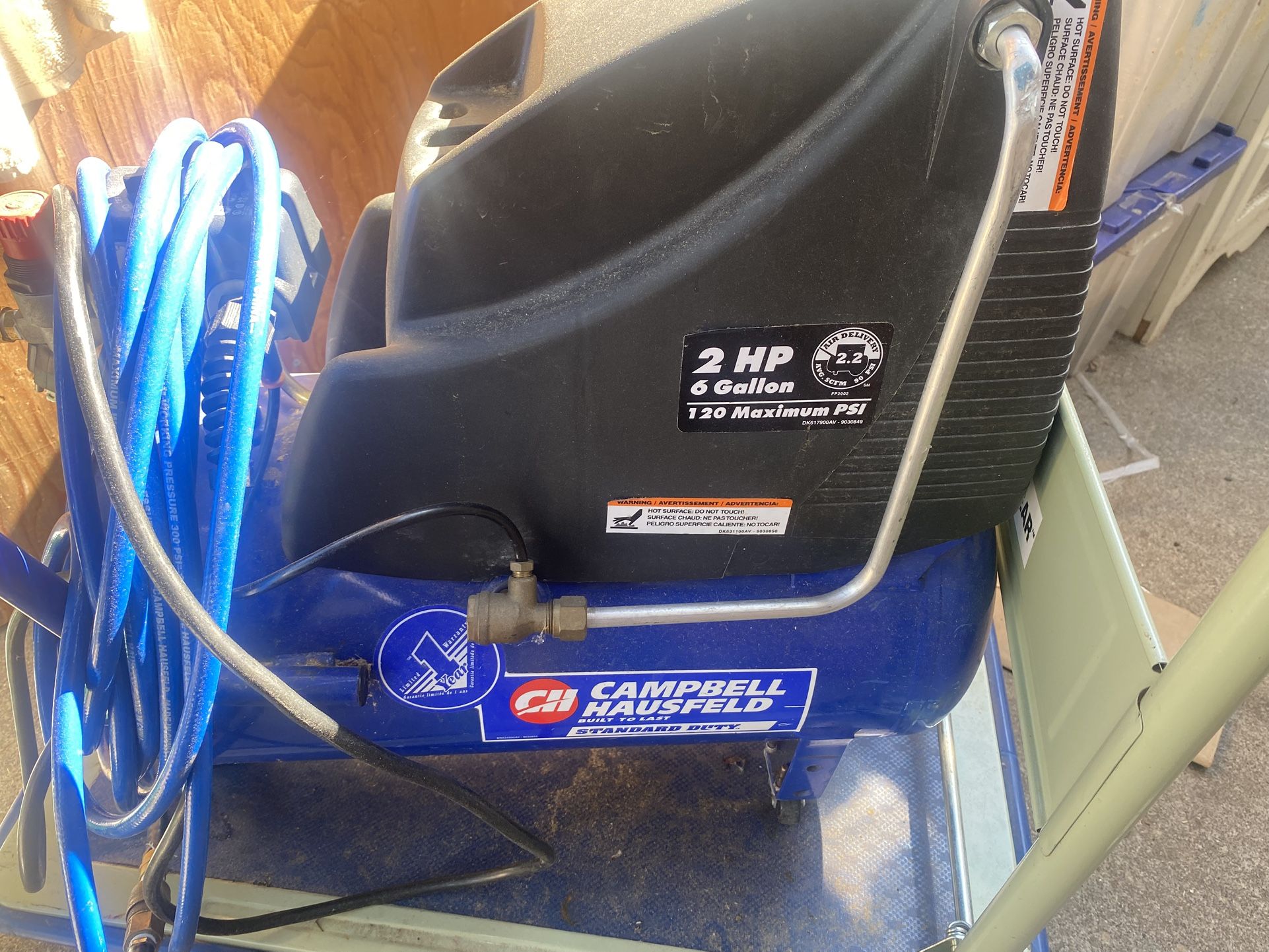 Campbell Hosfield 2 hp 6 gallon