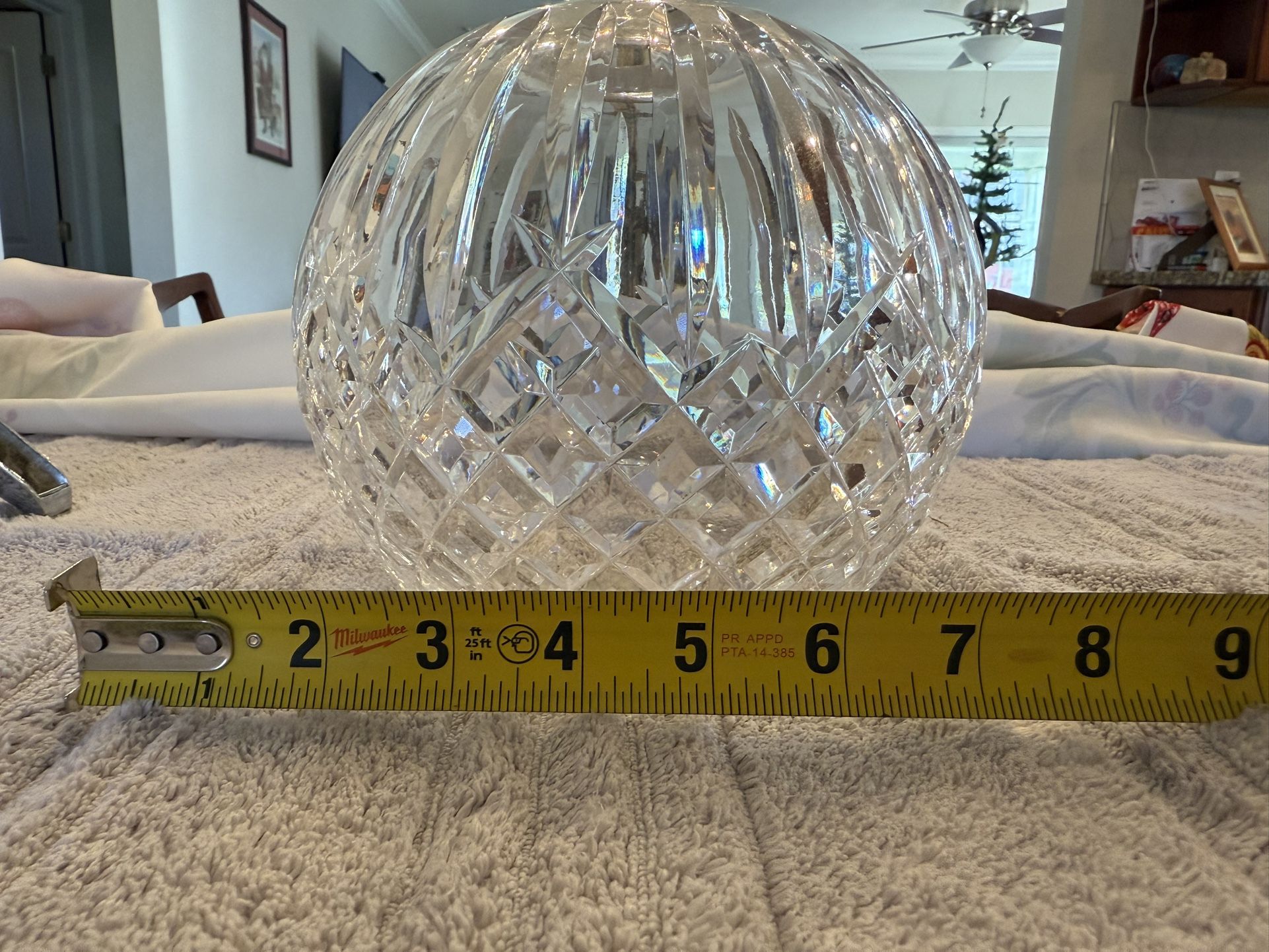 Antique Crystal Lamp Globe