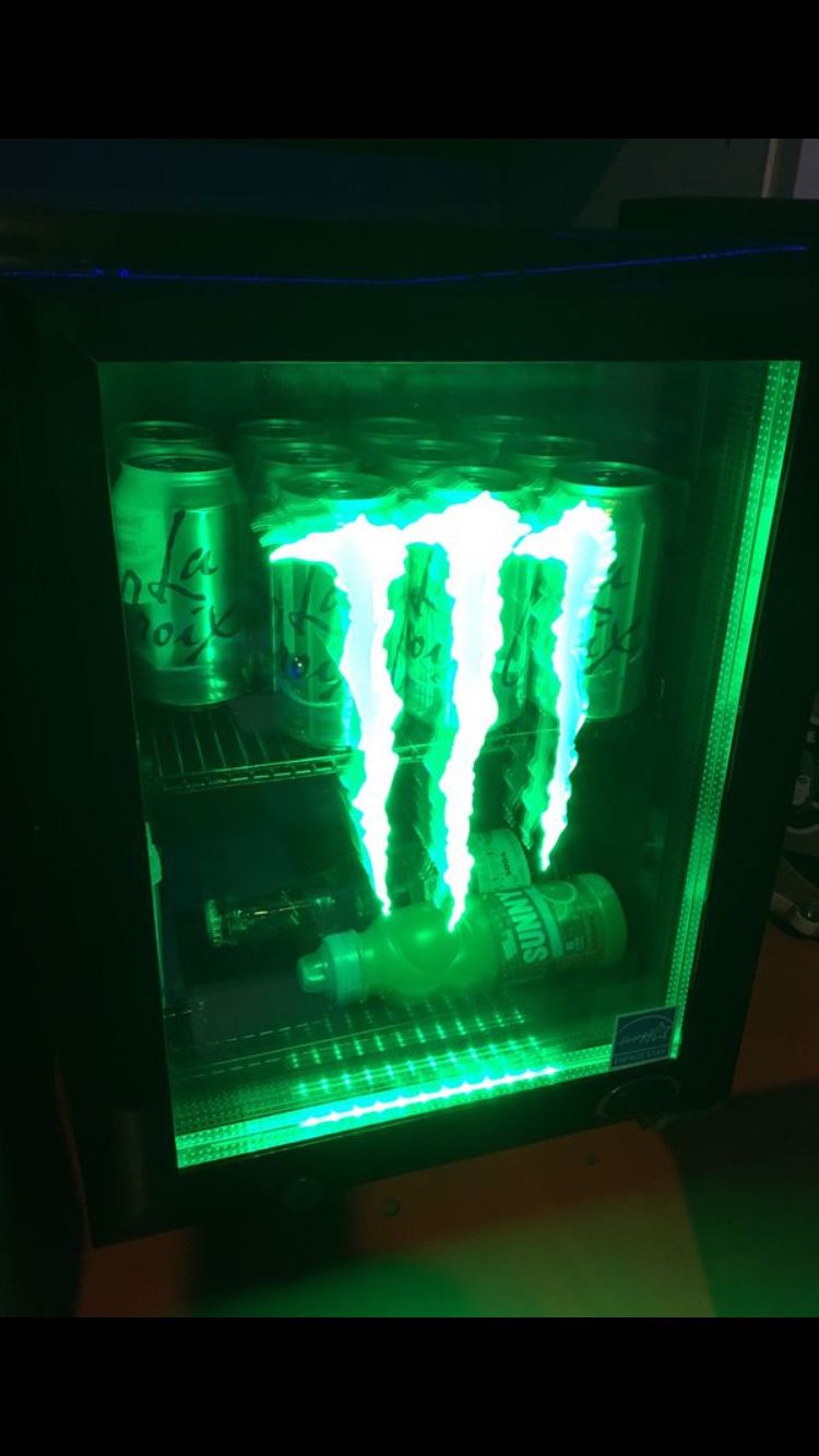 Monster mini fridge- rare - man cave $400 firm