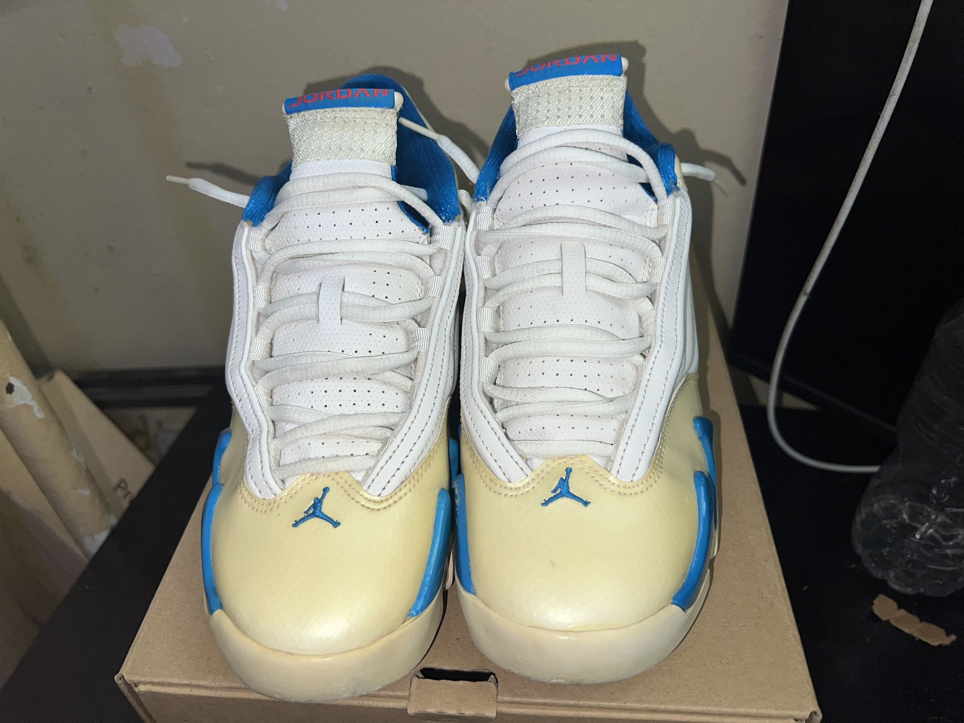 2011 Jordan 14 Neptune blue size 7y