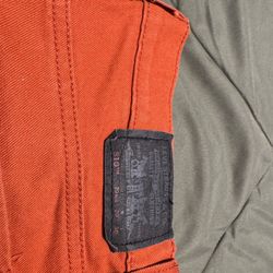 Orange Levi Skinny Jeans