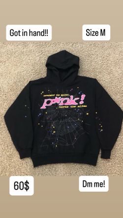 Pink spider hoodie