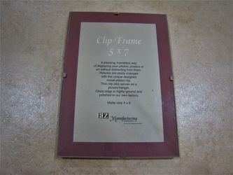 $1. EACH- 5”x7” Glass Clip Wall Frames
