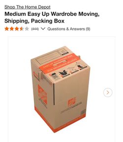 Medium Easy Up Wardrobe Moving, Shipping, Packing BRAND NEW!!