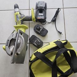 Ryobi 18V Cordless Drill + Circular Saw Combo