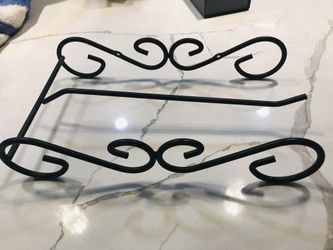 Unique Black Scroll Paper Towel Holder 