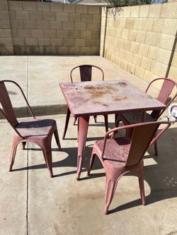 Iron Table and chairs