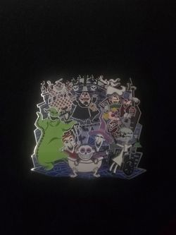 Disney The Nightmare Before Christmas Enamel Pin - Oogie Boogie & Halloween Town Villains Pin