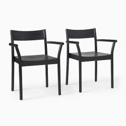 Set of 4 - West Elm Dining Chairs (Berkshire Arm)
