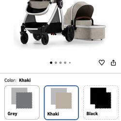 Mompush Ultimate 2 Baby Stroller W/ Bassinet 