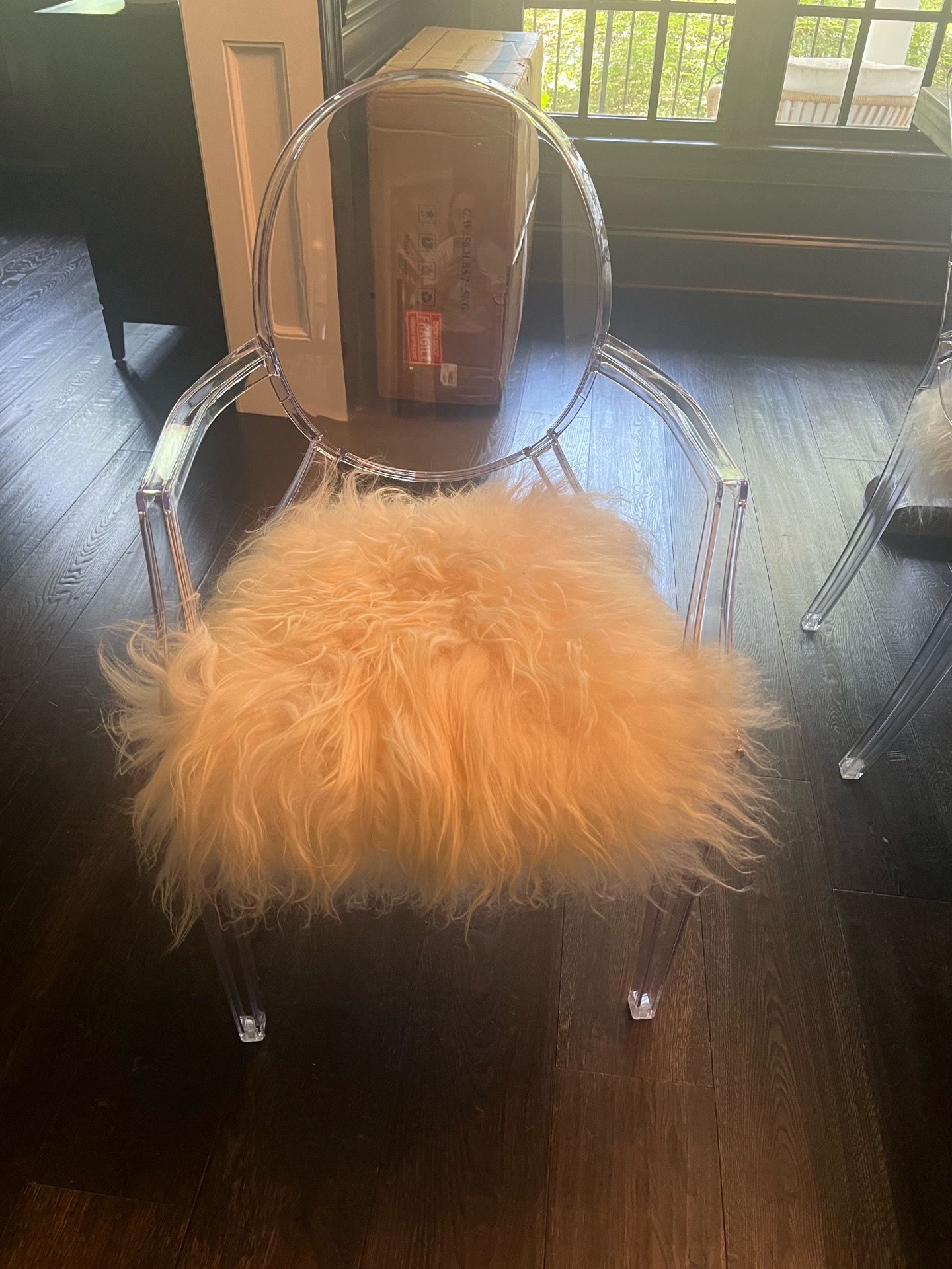 Clear acrylic chairs