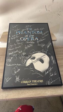 The phantom of the opera (cast signed)