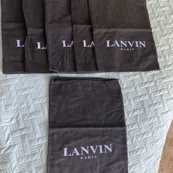 LANVIN Dust Bags.Set If 6 .New
