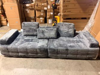 113" Loveseat Boneless Couch,
