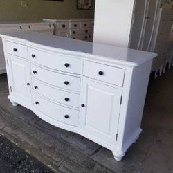Beautiful 68 Inch Wide White Dresser