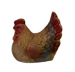 Rooster Hen Chicken Salt or Pepper Shaker ~ Ceramic. 3 in. Used with love