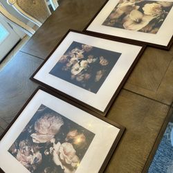 Set Of Three Framed Artwork 