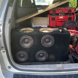 (4) 6.5 Toro Subwoofer With Box