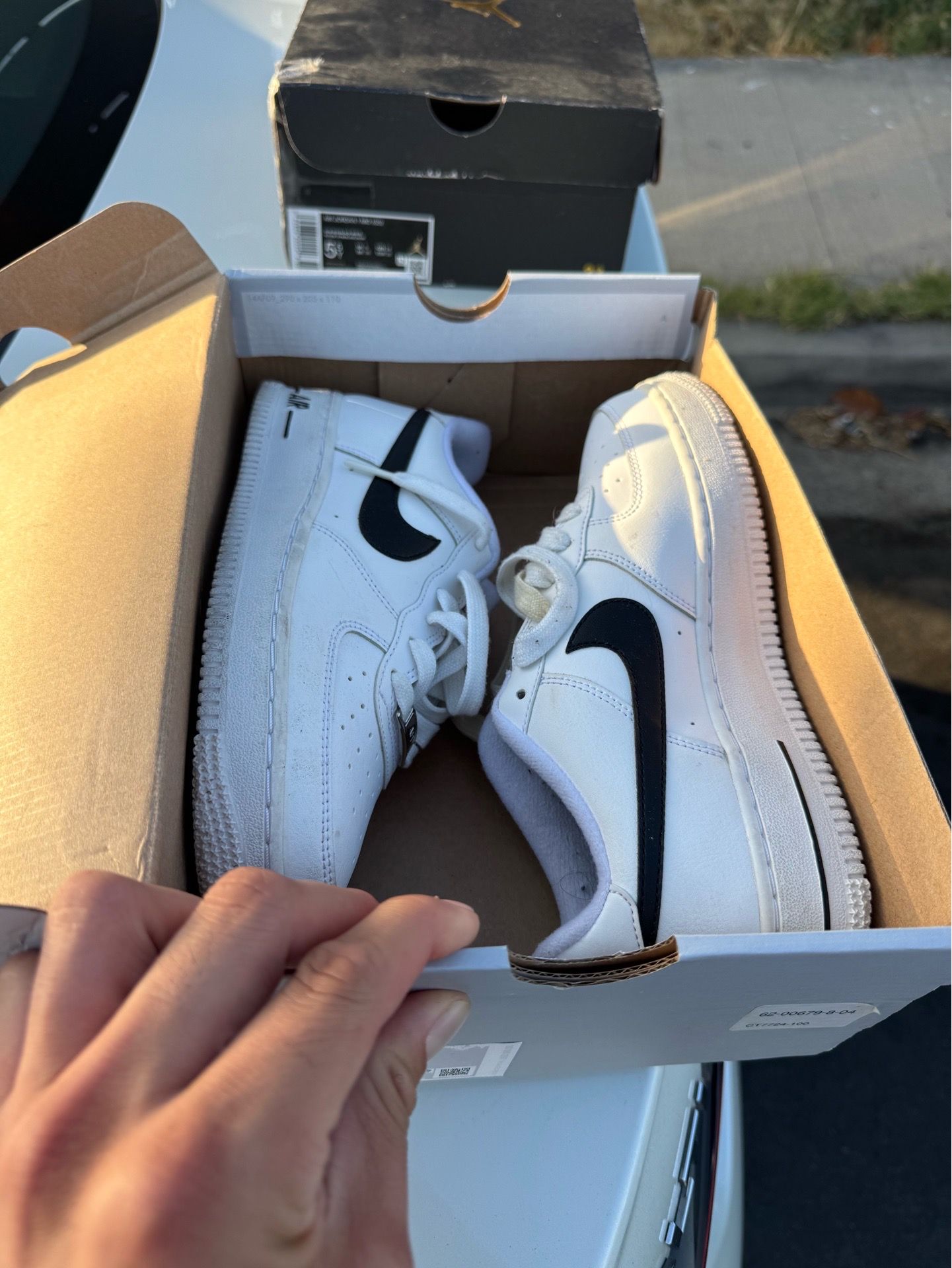 Nike Air Force 1 AN20 GS White/Black - Size 5.5Y (CT7724-100)
