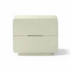 Modanni cream-colored nightstand