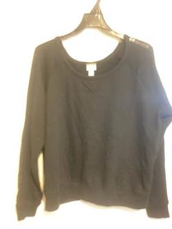 Mossimo Supply Co. Women's Black Long Sleeve Top Size Large NWOT