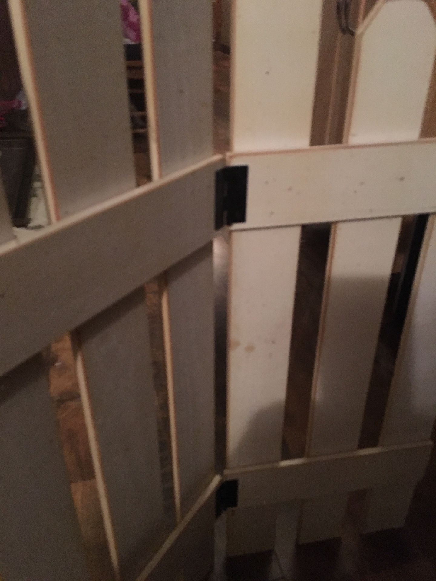 Distressed folding decorative fence