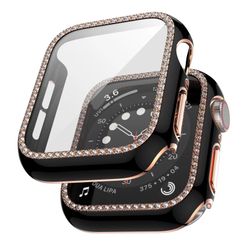 SET OF  10 Tempered  glass Apple Watch bling screen protector / 38mm44mm