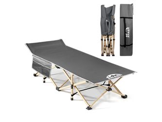Camping Cot, 450LBS(Max Load), Portable Folding Outdoor Bed with Carry Bag for Adults Kids, Heavy Duty Cot for Traveling Gear Supplier, Office Nap, Be