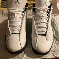 Jordan 13 Retro White Lucky Green 