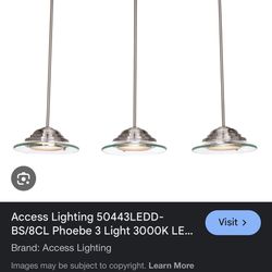 Access Lighting Pheobe 3 Light 3000k LED linear Pendant