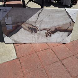 Michelangelo “The Creation Of Adam” Canvas 