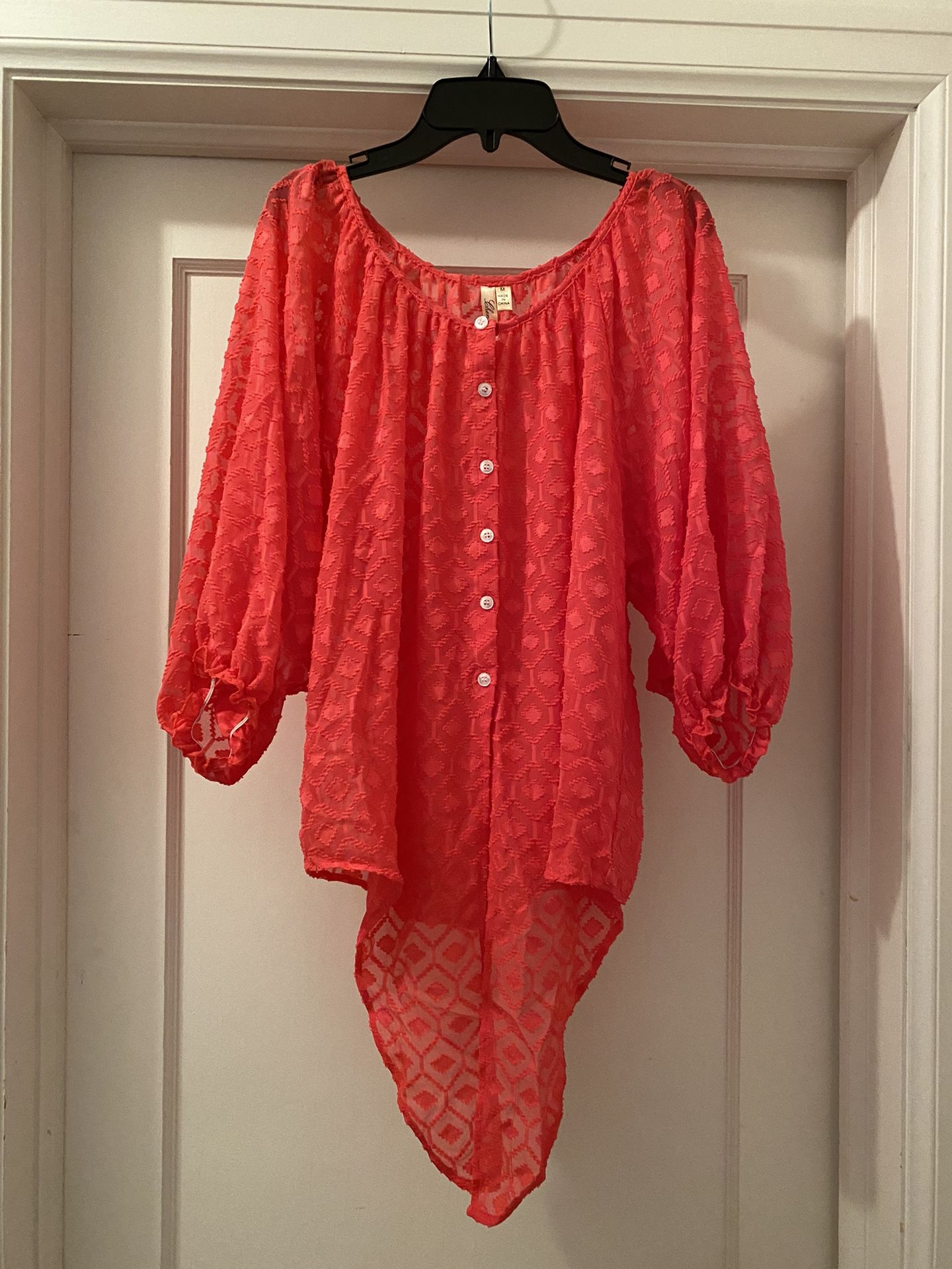 Pink-Salmon Top Size Medium NEW!