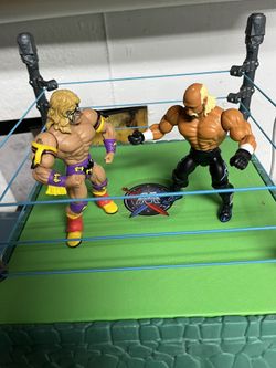 Wrestling Ring Two Figures Warriors Hogan 
