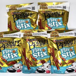5 Bags Of Purina Begging Flavor Stacks Brand New 