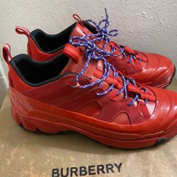 Burberry unveils technical nylon and suede arthur sneakers,  size 12