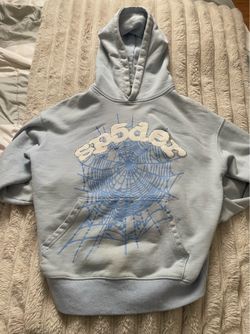 Light Blue Sp5der hoodie