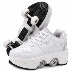 2-in-1 deformation roller skate shoes size 3.5 big kids