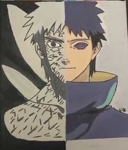 Obito Uchiha handmade painting