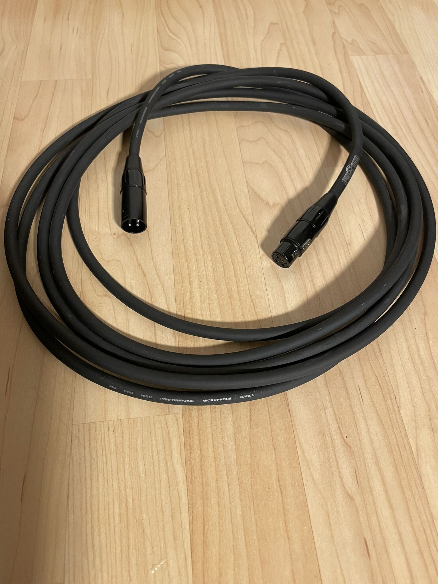 PigHog PHM15 8mm 15ft XLR Microphone Single Cable