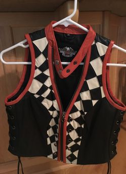 New leather Harley Davidson vest