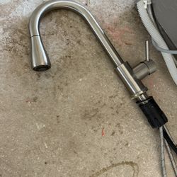 Brushed nickel faucet