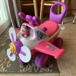 Minnie Mouse Plane Ride On Toy