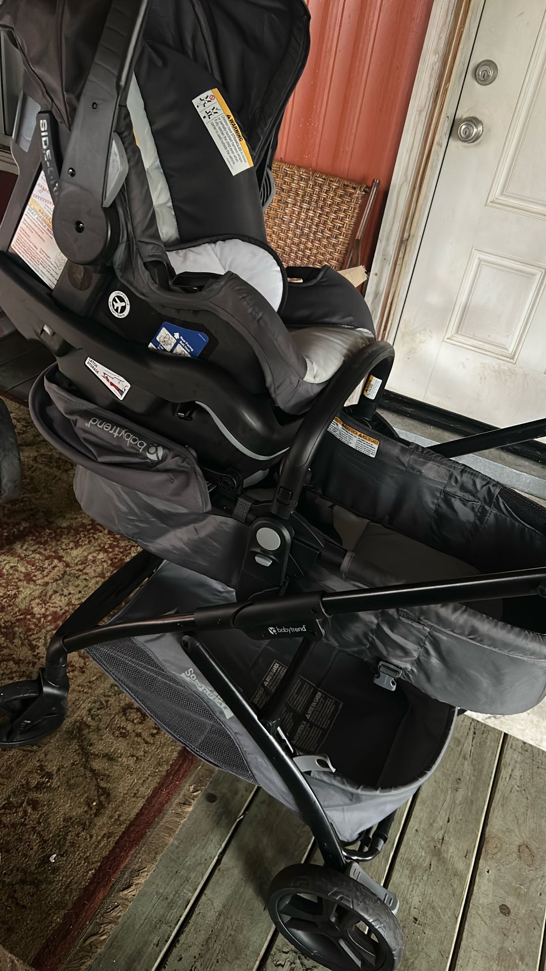 Stroller/car seat/ Babytrends Sonarâ„¢ Switch 6-in-1 Modular Stroller Travel System with Allyâ„¢ 35 Infant Car Seat