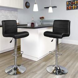 2 Modern Bar Stools With Adjustable Height! Simple, Elegant And Like New!!!