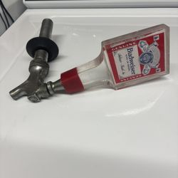 Vintage Bud Weiser Tap Handle 
