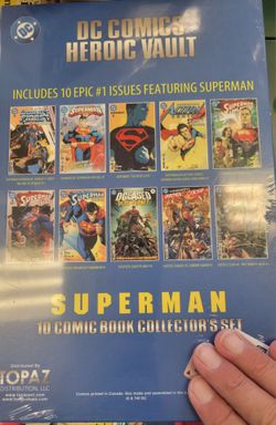 SUPERMAN 10 COMINC BOOK COLLECTIIN BRAND NEW