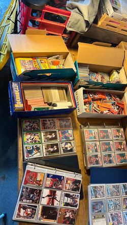 Large Lot of 80’s and 90’s Sports Trading Cards