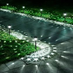 Super Bright Solar Lights Outdoor Waterproof-10 Pack