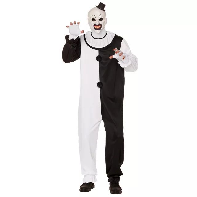 Terrifier Art the Clown Costume Adult Costume SMALL/MED Halloween Universal Horror Nights BRAND NEW IN PACKAGING Officially Licensed!