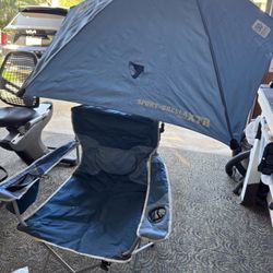 Sport-Bella XTR Reclining Beach Or Sports Chair With Umbrella 